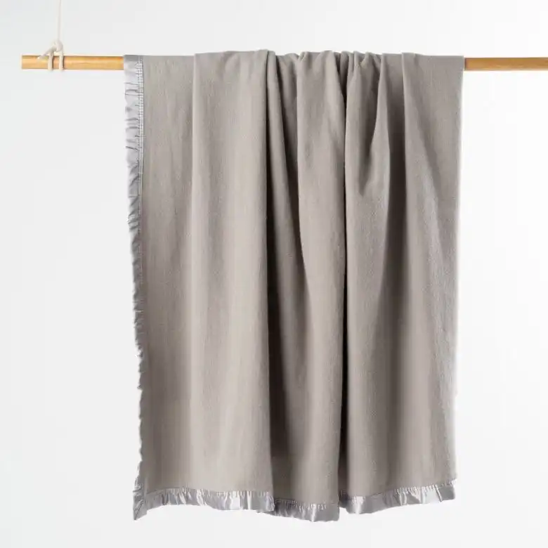 Jason Bedding Australian Wool Blanket - Silver