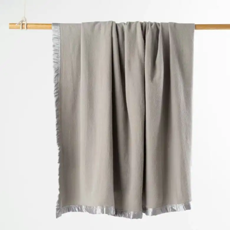 Jason Bedding Australian Wool Blanket - Silver