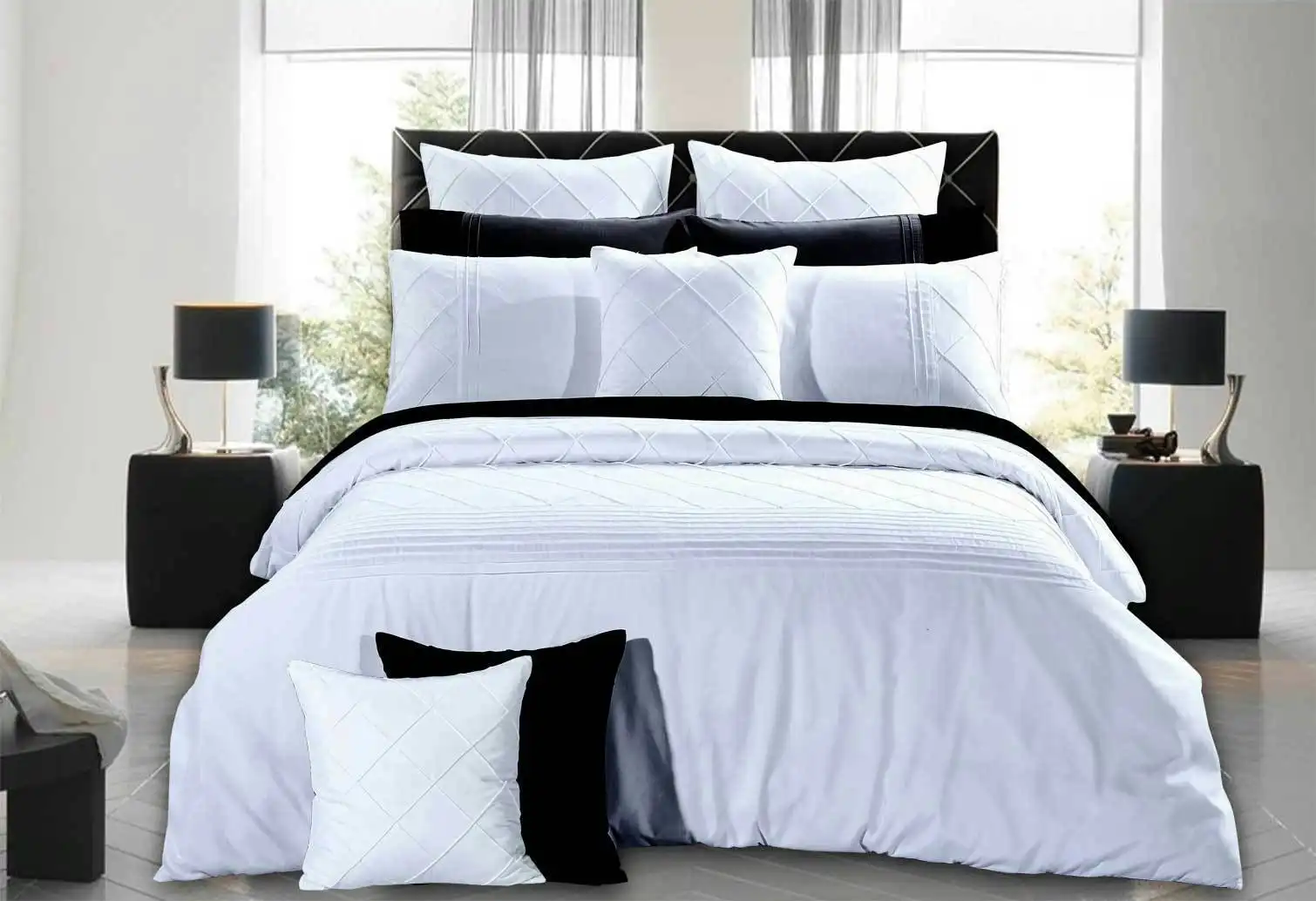 Luxton Lamere White Quilt Cover Set