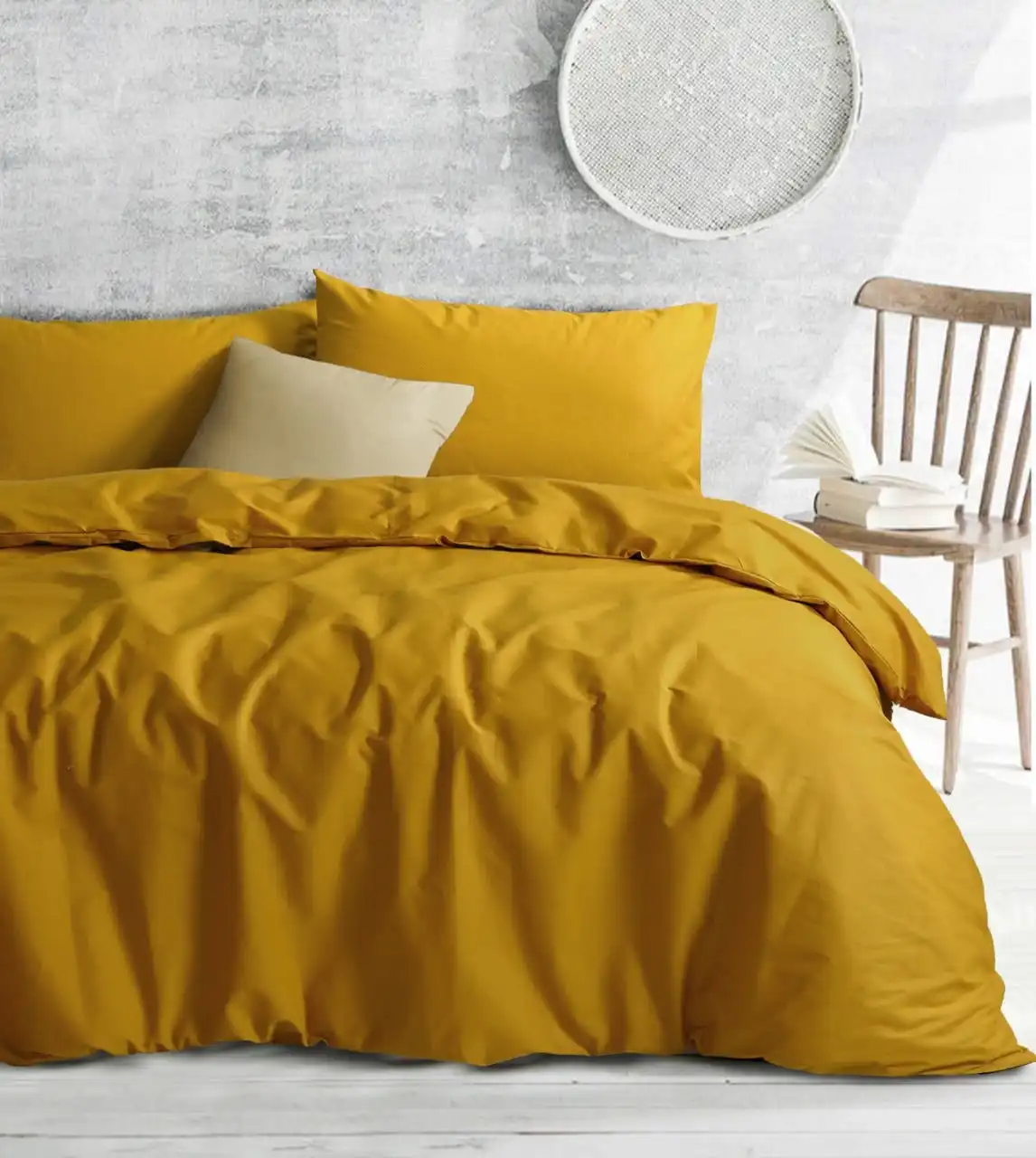 Amsons Mustard Quilt Cover Set