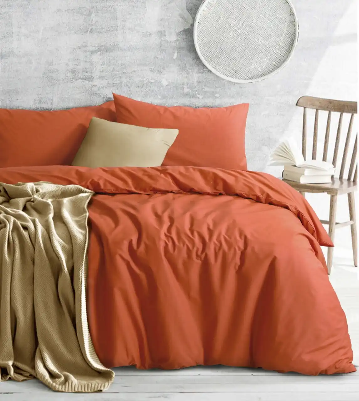 Amsons Rust Quilt Cover Set