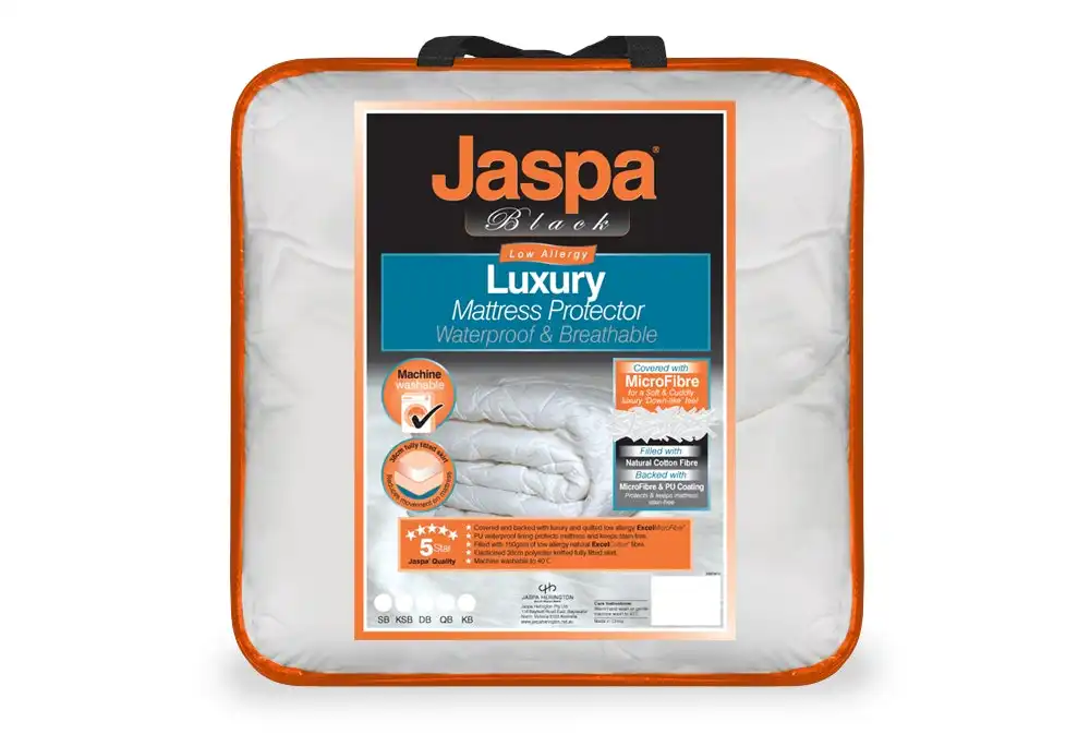 Jaspa Black Luxury Waterproof Mattress Protector