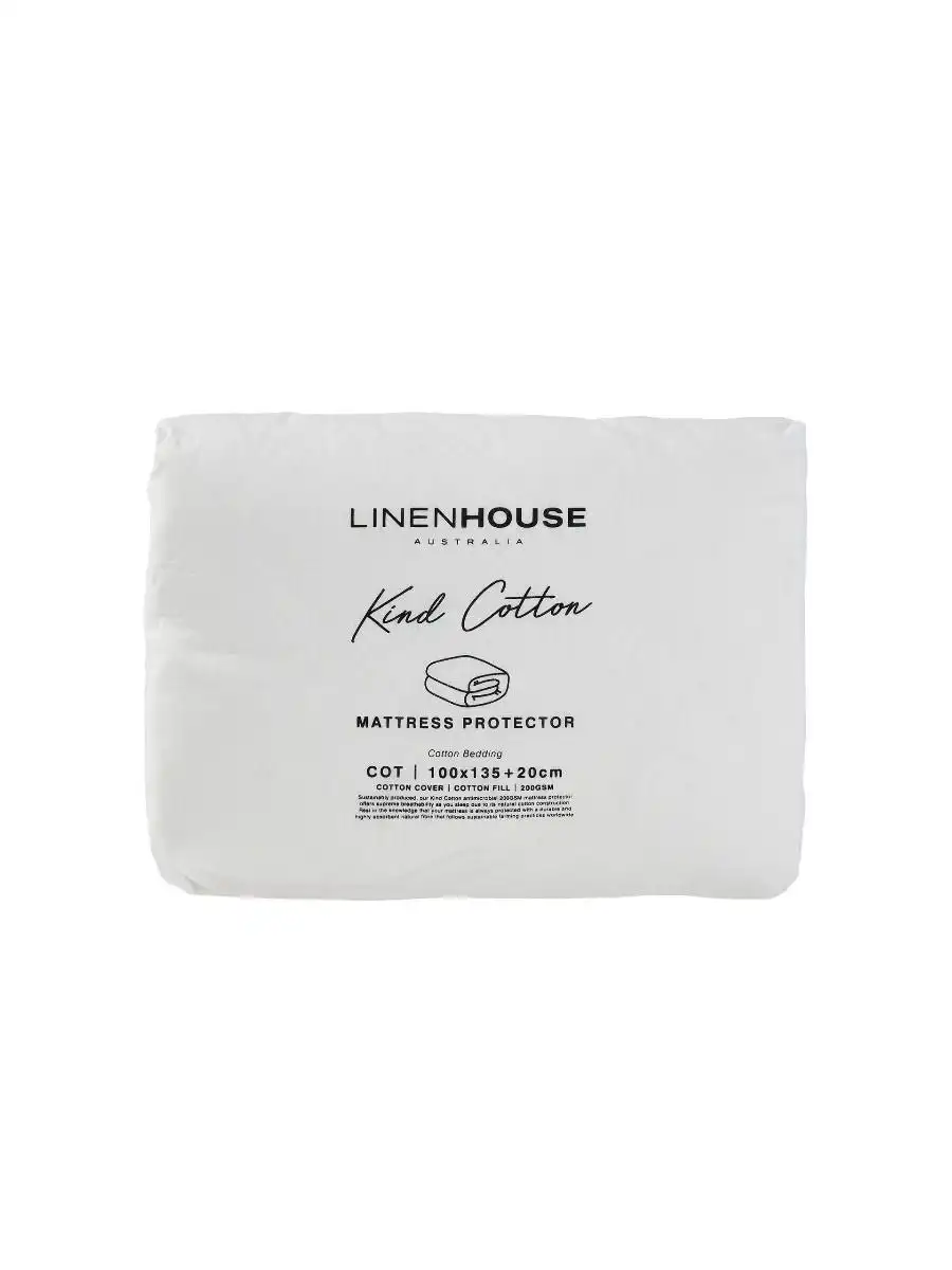 Linen House Kind Cotton Mattress Protector – 200 GSM