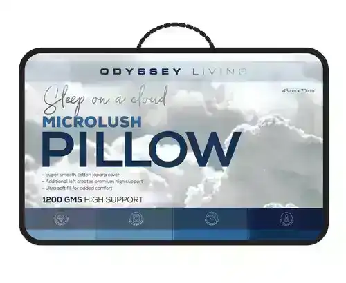 Odyssey Living Microlush Pillow - 1200GMS