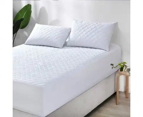 Elan Linen 100% Cotton Quilted Fully Fitted 50cm Deep Waterproof Mattress Protector