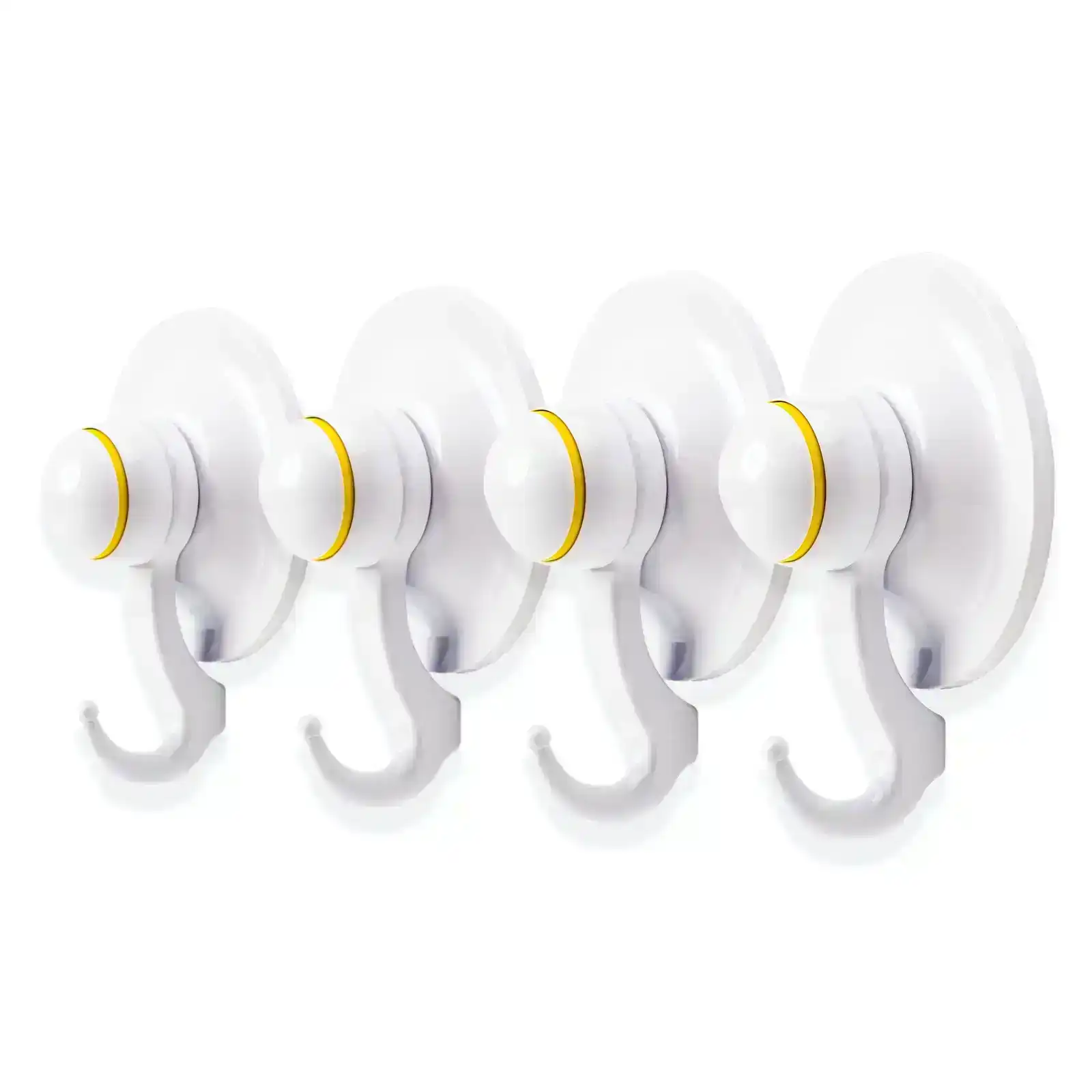 4PC Suction Hook 72mm - WHITE