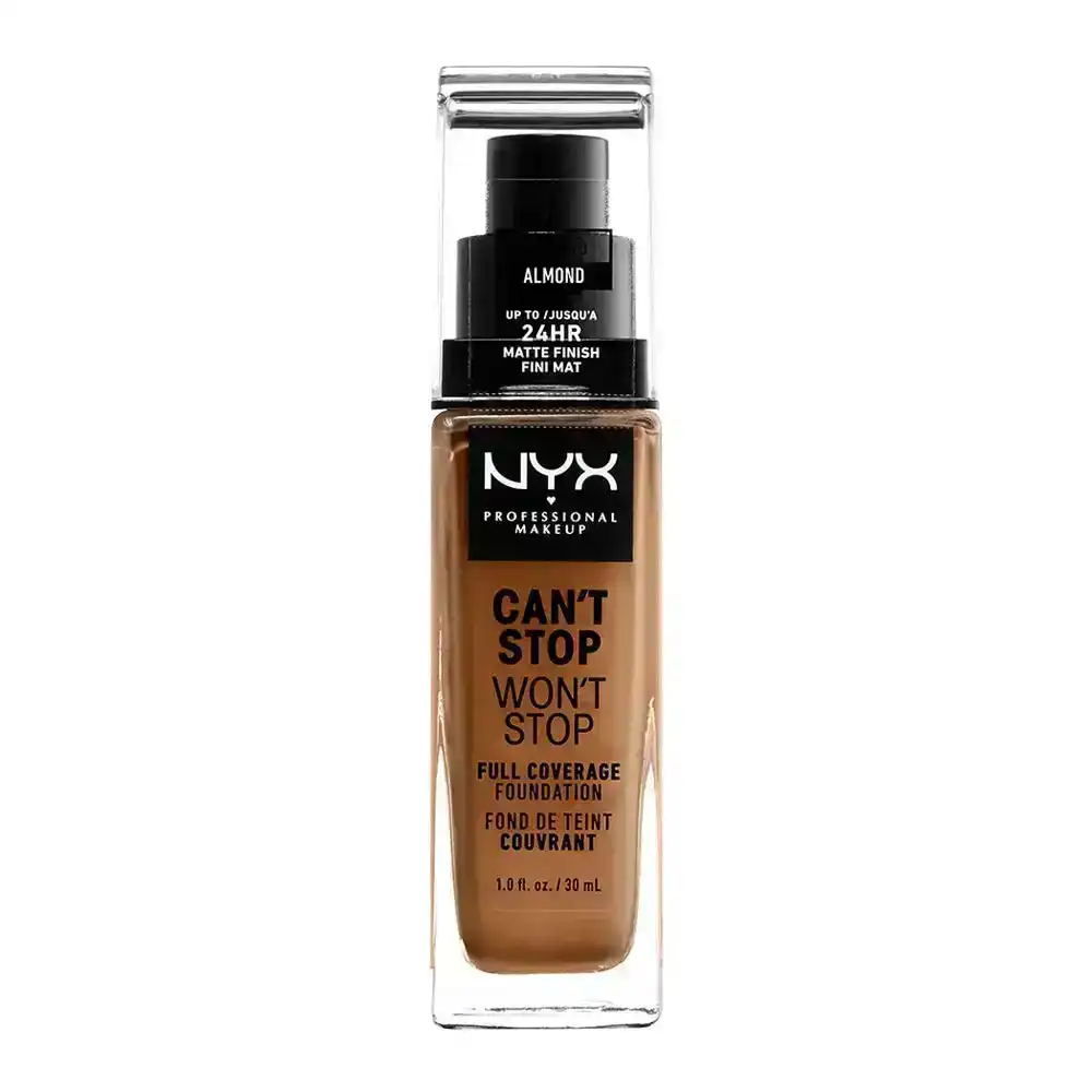 NYX Can't Stop Wont Stop Full Coverage Foundation 30ml CSWSF15.3 ALMOND