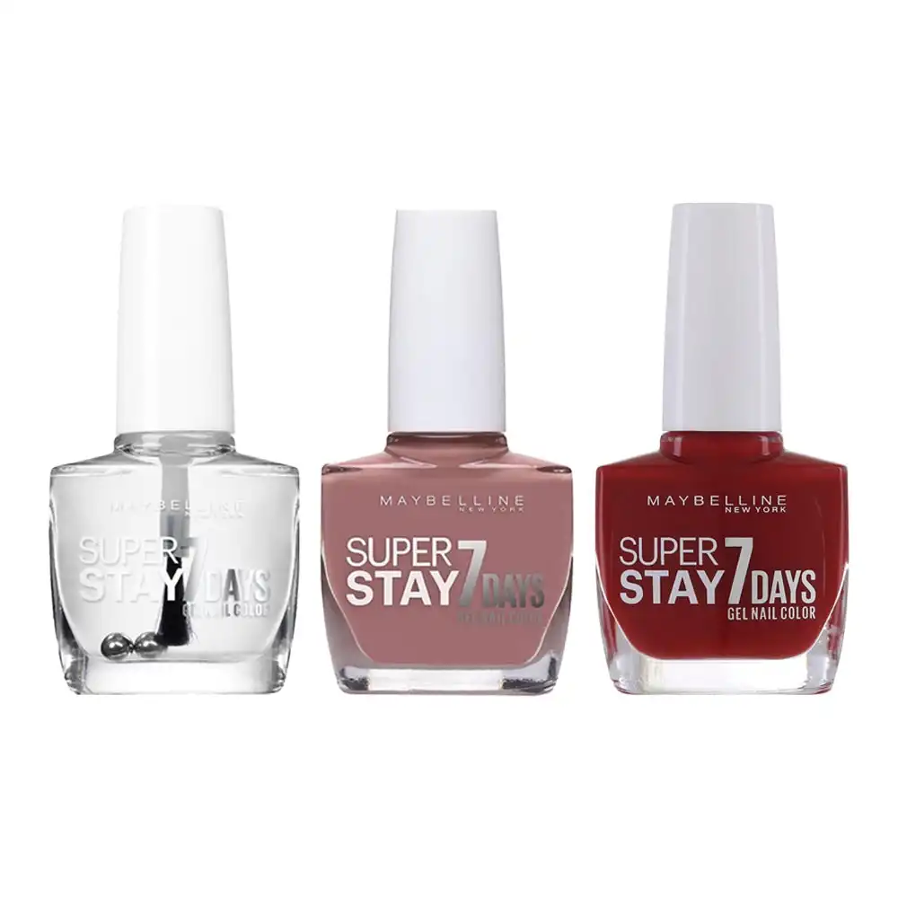 Maybelline SuperStay 7 Days Gel Nail Color 10ml - 3 pack | Cosmetix | Lasoo