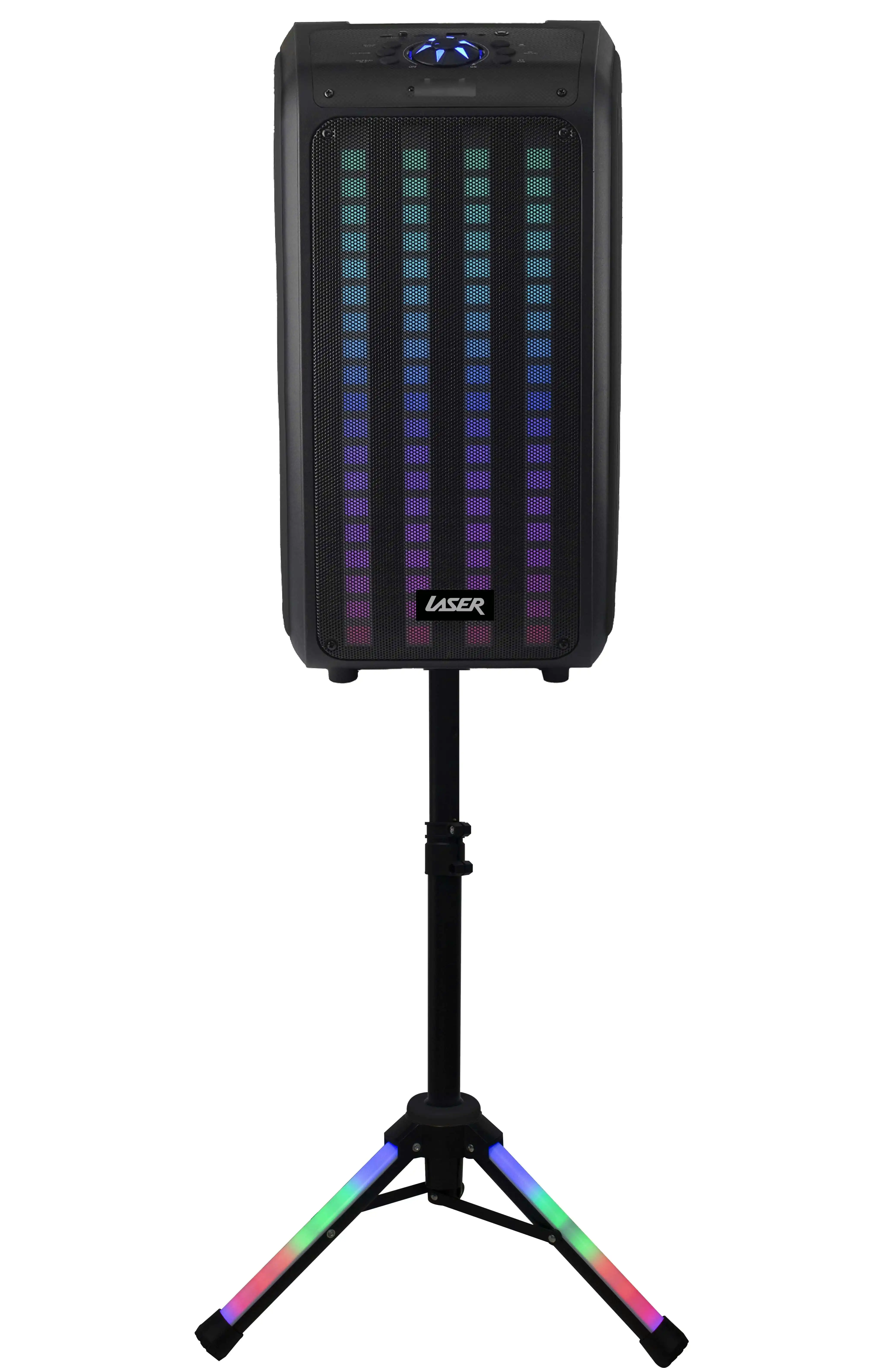 Laser Portable Party Speaker | LED Stand | Bluetooth | TWS | Karaoke | Lights