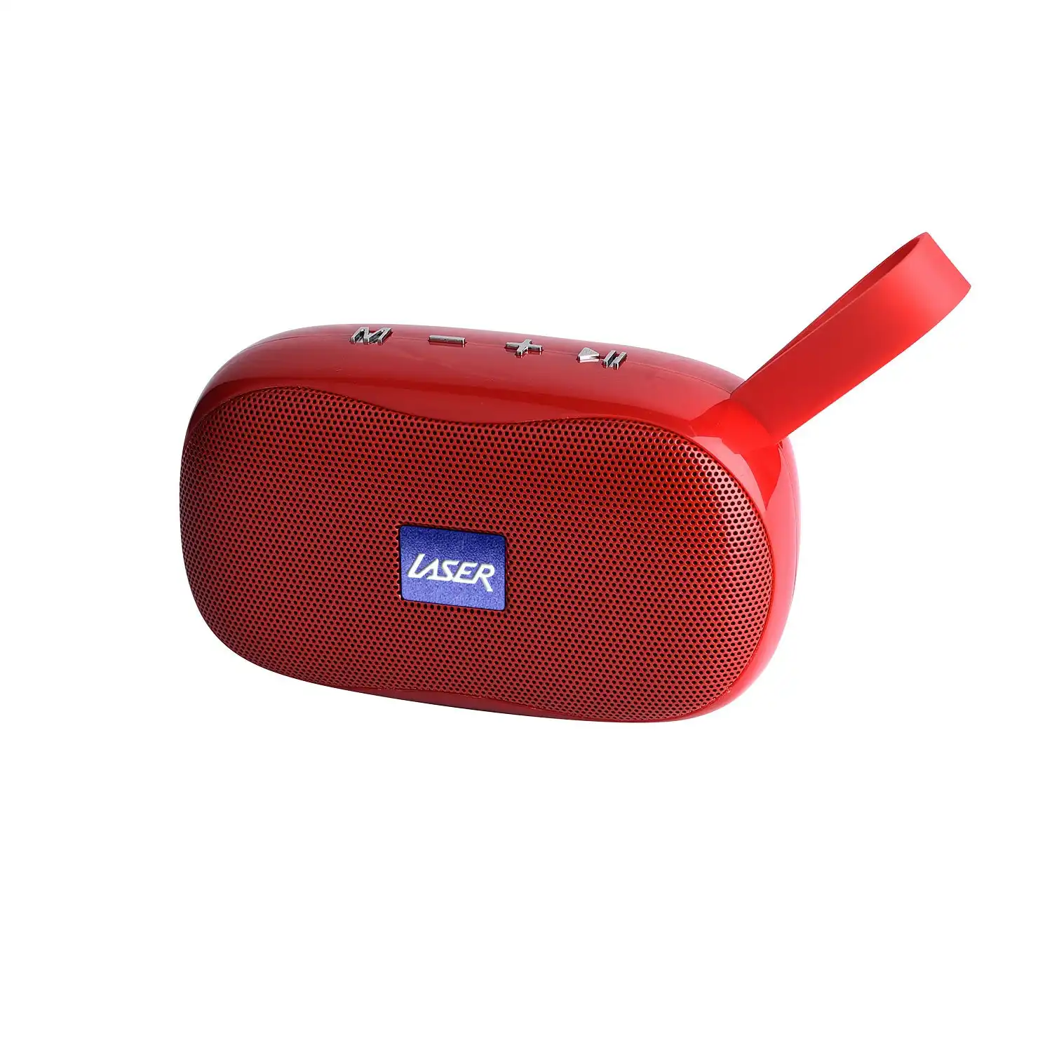 Laser Pocket Portable Bluetooth FM TWS USB Wireless Speaker - Red