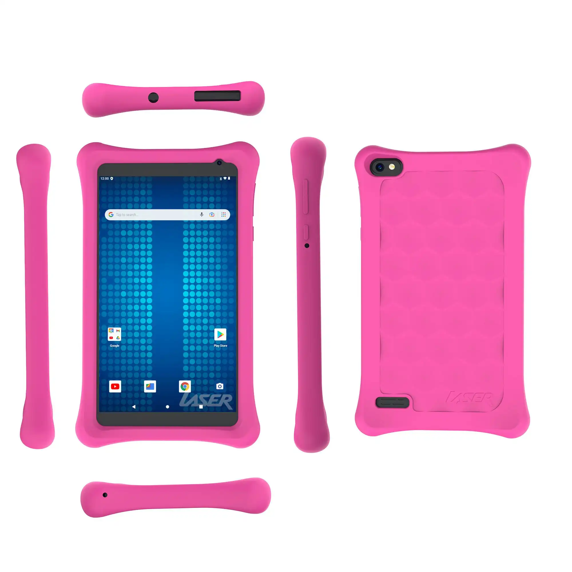 Laser 7 inch Quadcore IPS Tablet 32GB with Pink Case