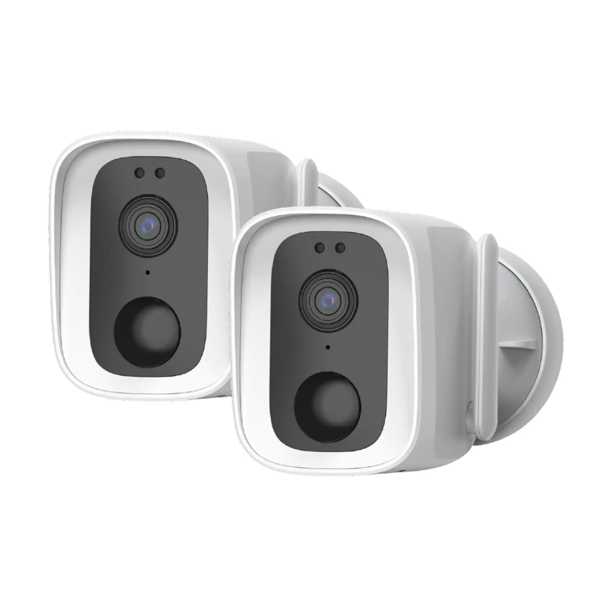 Laser Smart Home Full HD Outdoor Security Camera IP65 Weatherproof Twin Pack