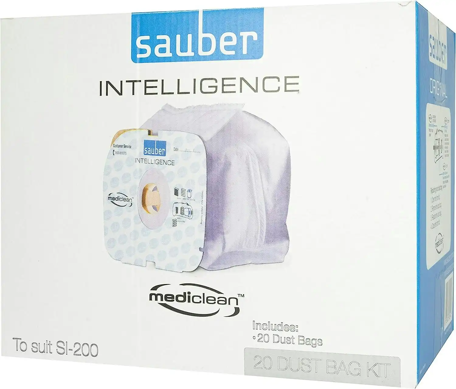 Sauber Intelligence & Excellence Vacuum Bags 20Pk Si-200 / Se-400