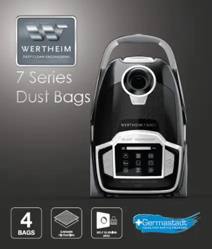 Wertheim 7 Series W9000 W9000PH Vacuum Cleaner Synthetic Dust Bags