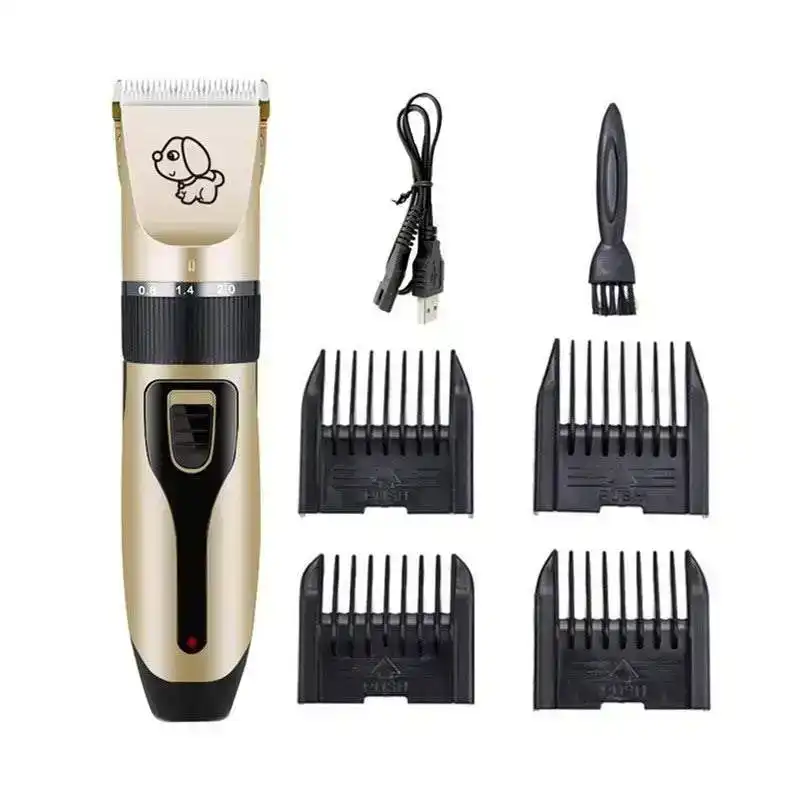 Pet Shearing Clipping Usb Rechargeable Dog Grooming Gold