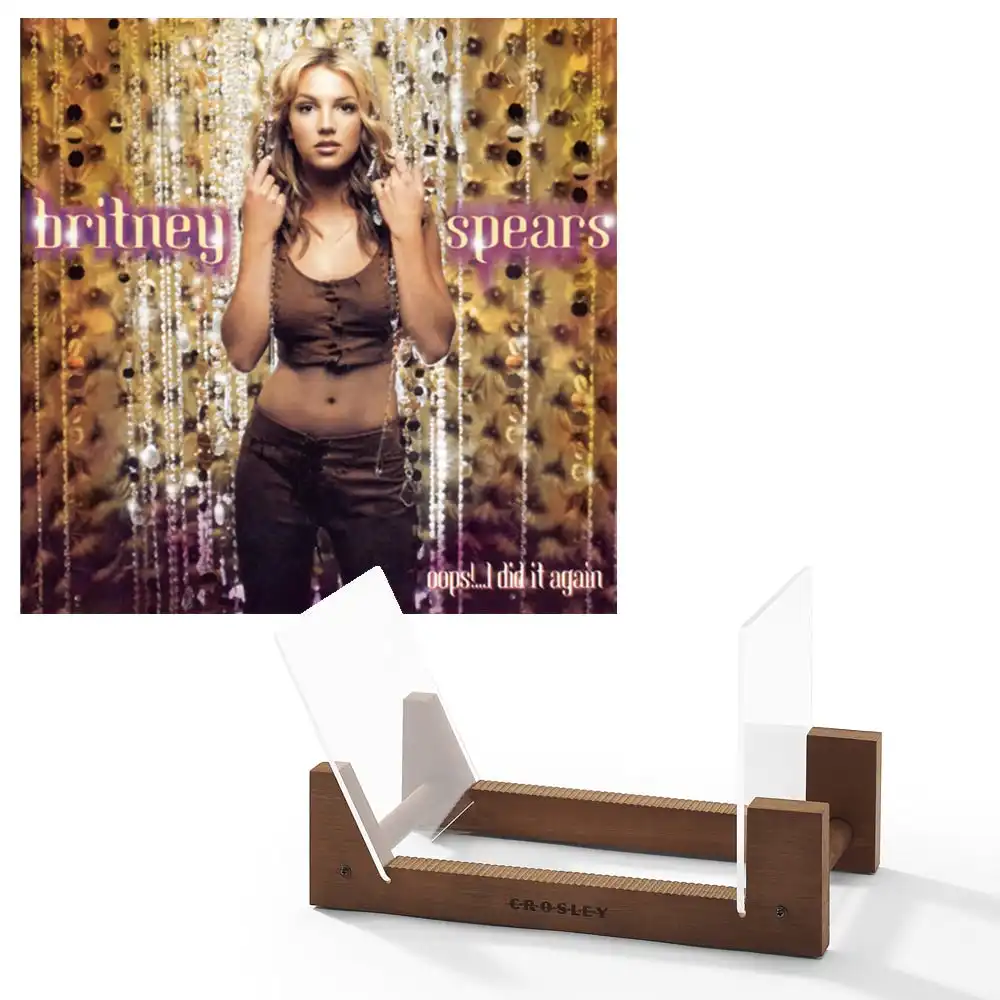 Britney Spears Oops!...I Did It Again Vinyl Album & Crosley Record Storage Display Stand