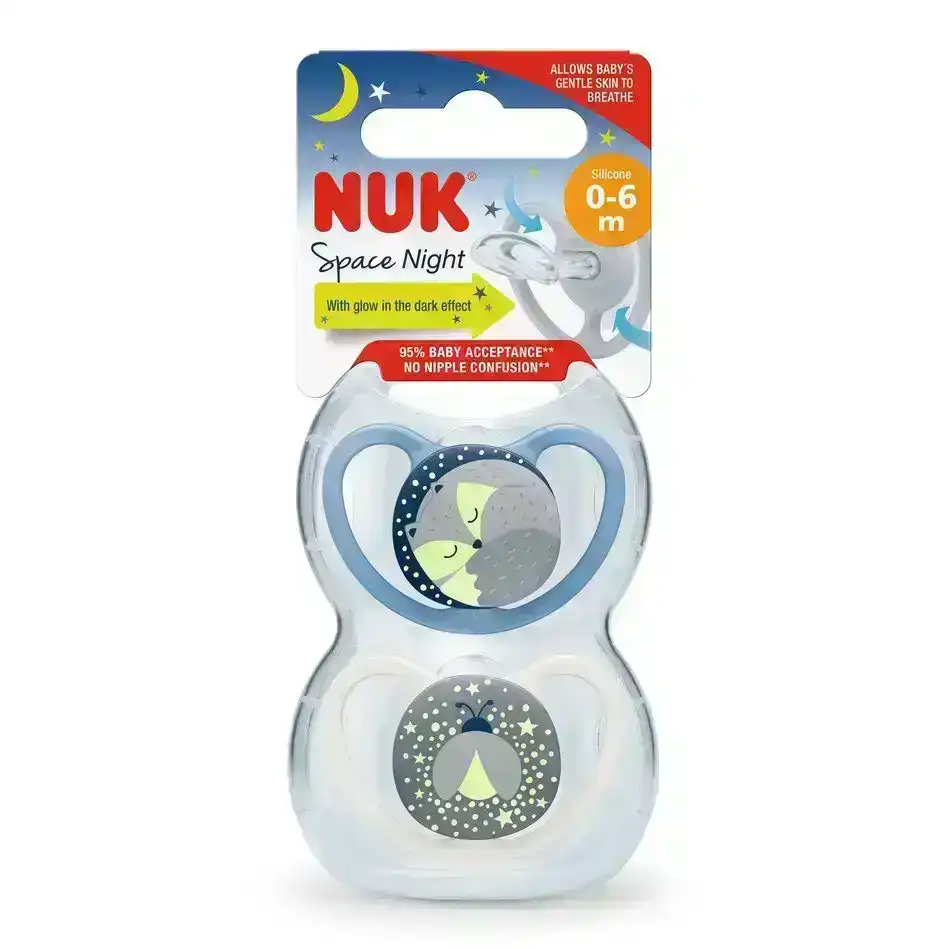 NUK Space Soother 0-6 Months 2 Pack