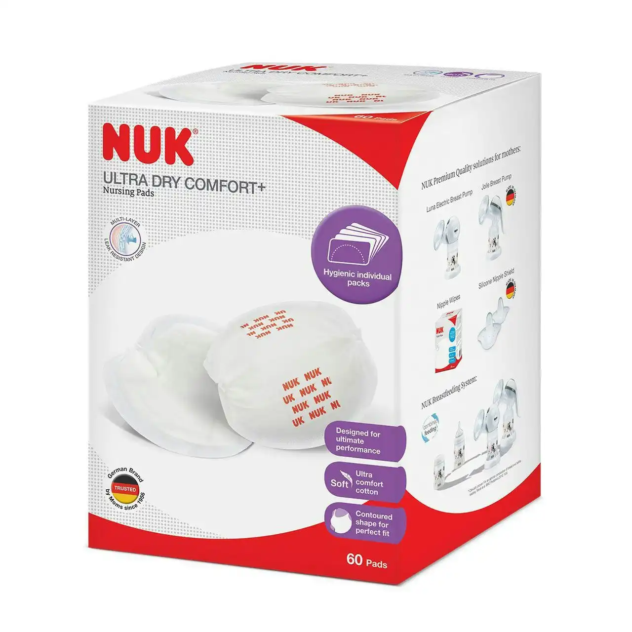 NUK High Performance Disposable Breast Pads, 60 Pack