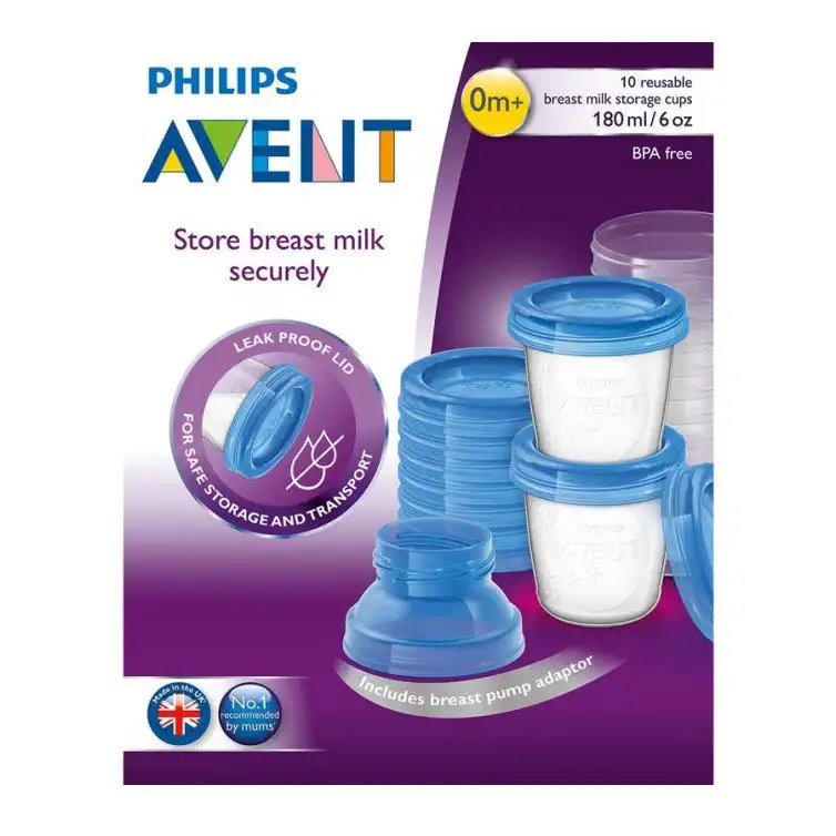 Avent Breast Milk Storage Cups 10 Pack