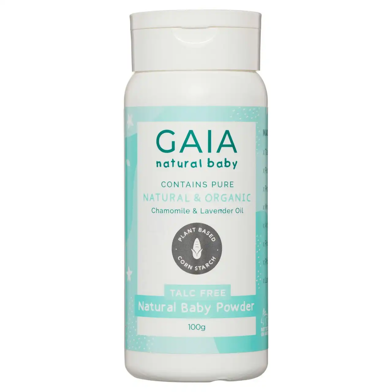 Gaia Talc Free Natural Baby Powder 100g