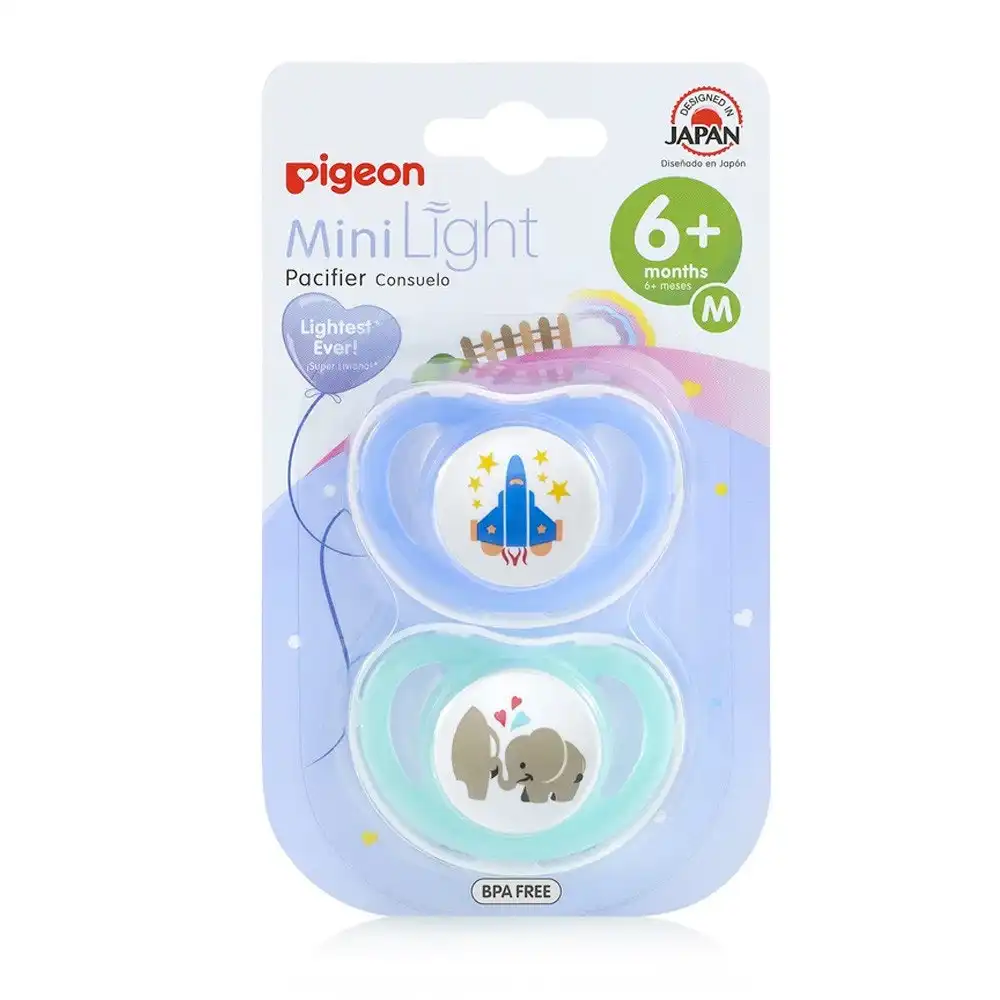 PIGEON MiniLight Pacifier - Twin Pack Medium