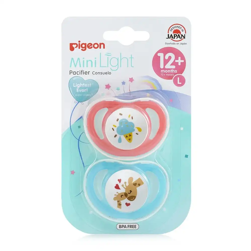 PIGEON MiniLight Pacifier - Twin Pack Large