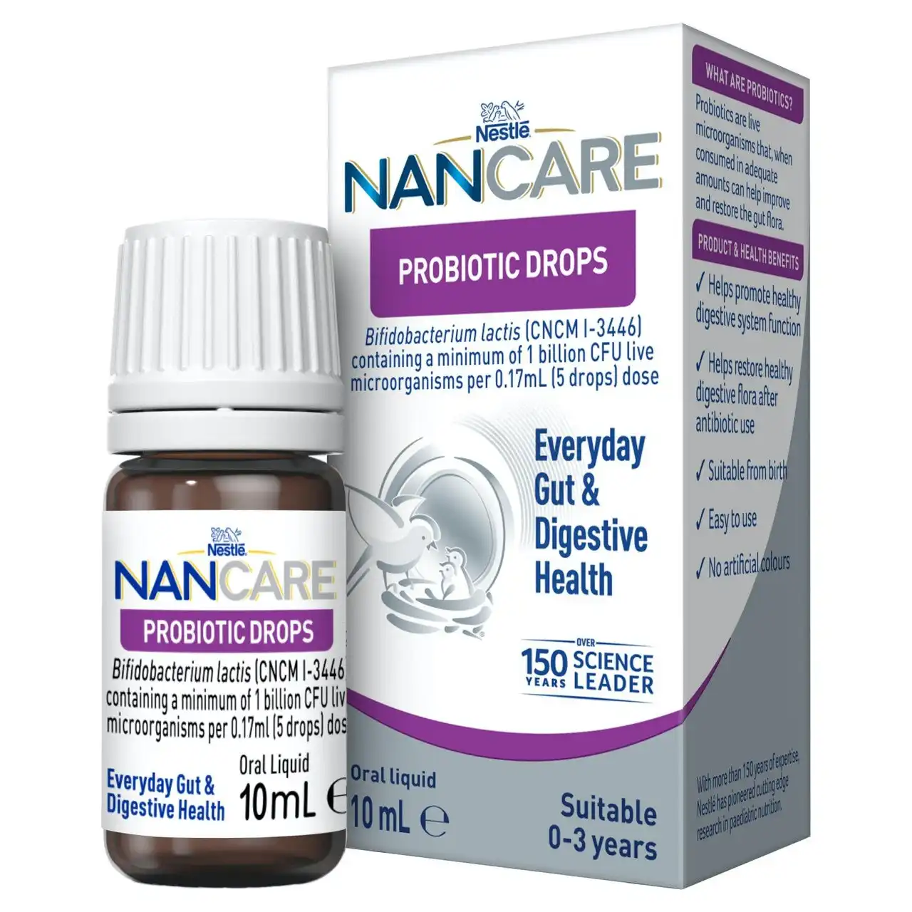 Nestle NAN CARE Probiotic Drops For Everyday Gut & Digestive Health 10mL