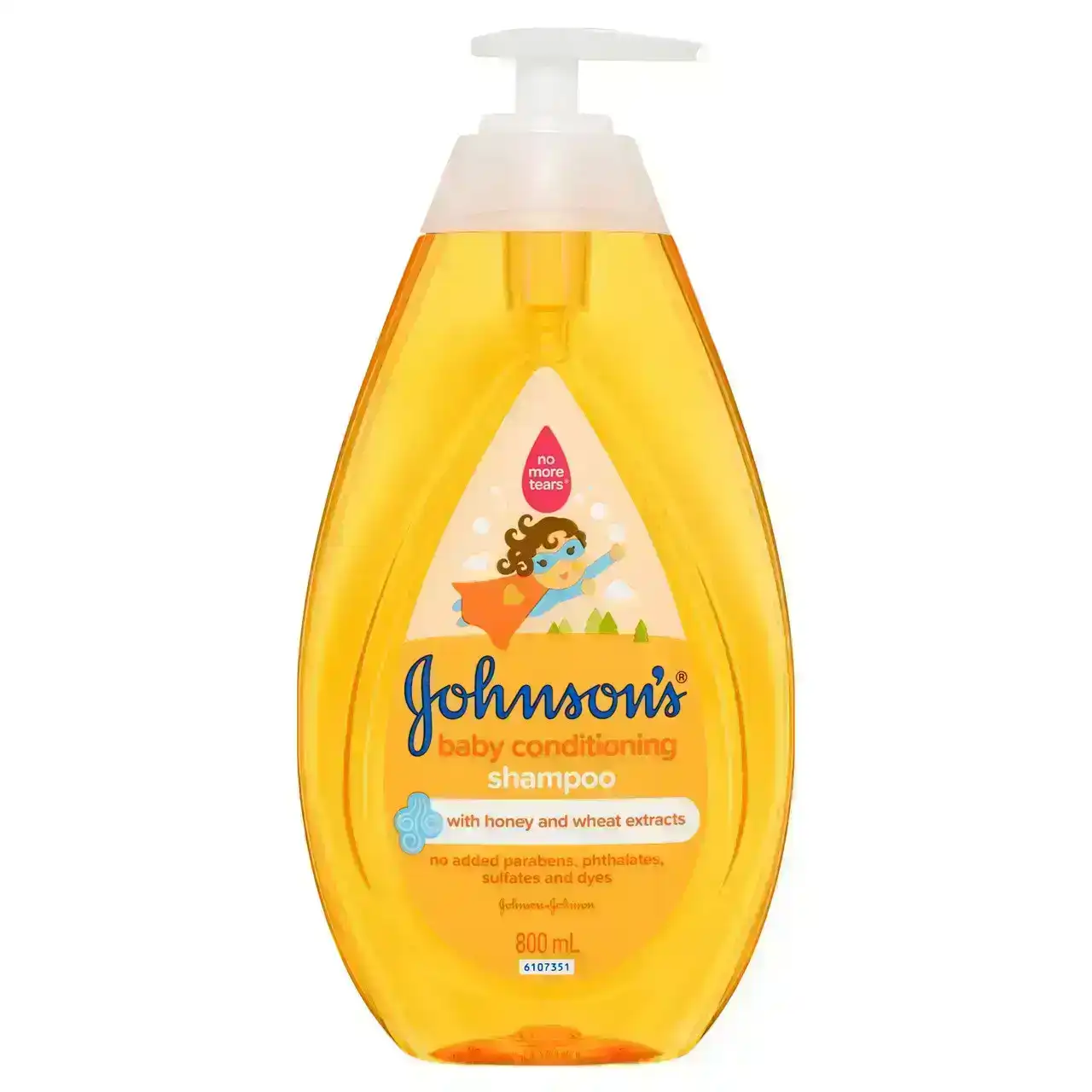 Johnson&#39;s 3-in-1 Hypoallergenic Gentle Tear-Free Conditioning Baby Shampoo &amp; Cleansing Wash 800mL