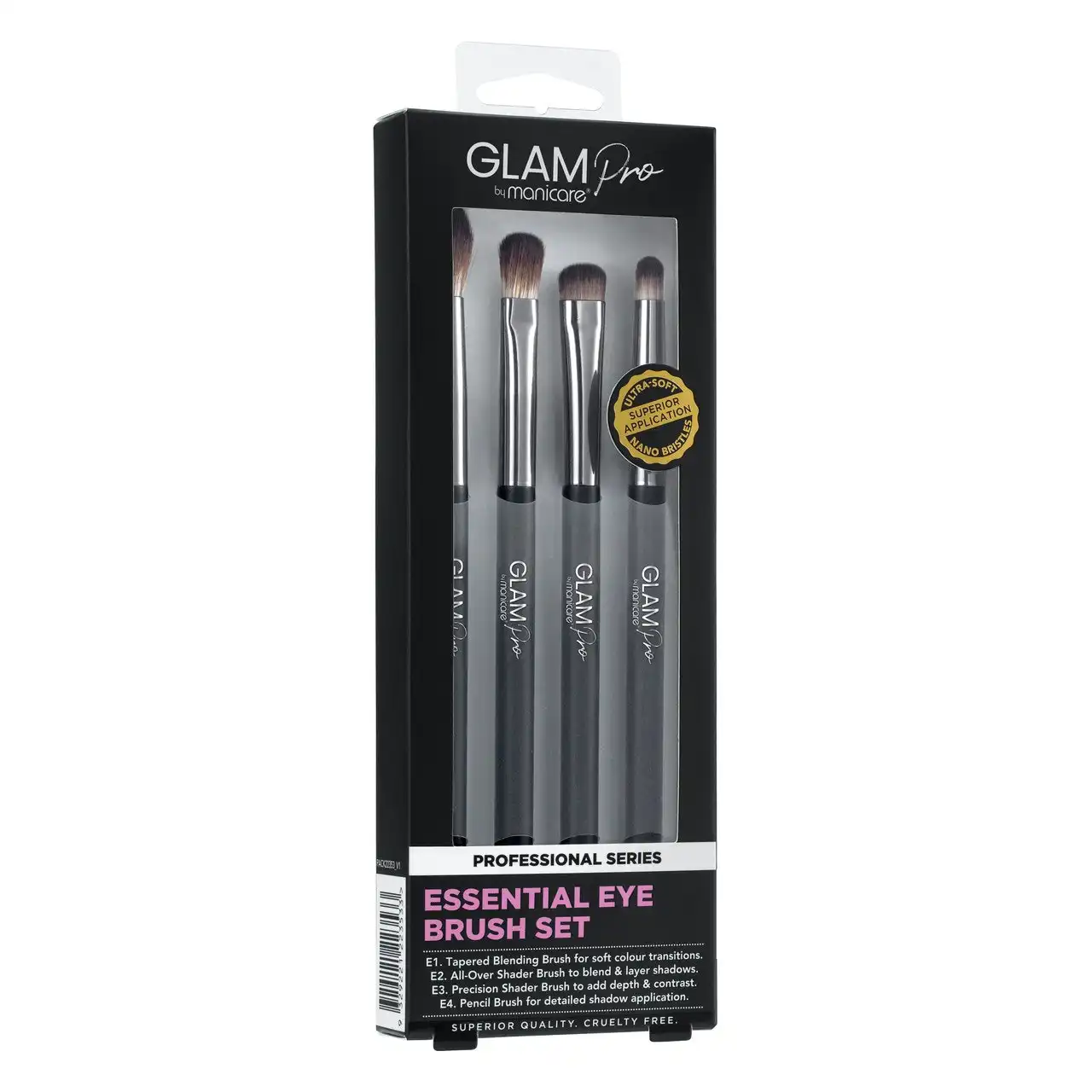 Glam by Manicare(R) Pro Essential Eye Brush Set