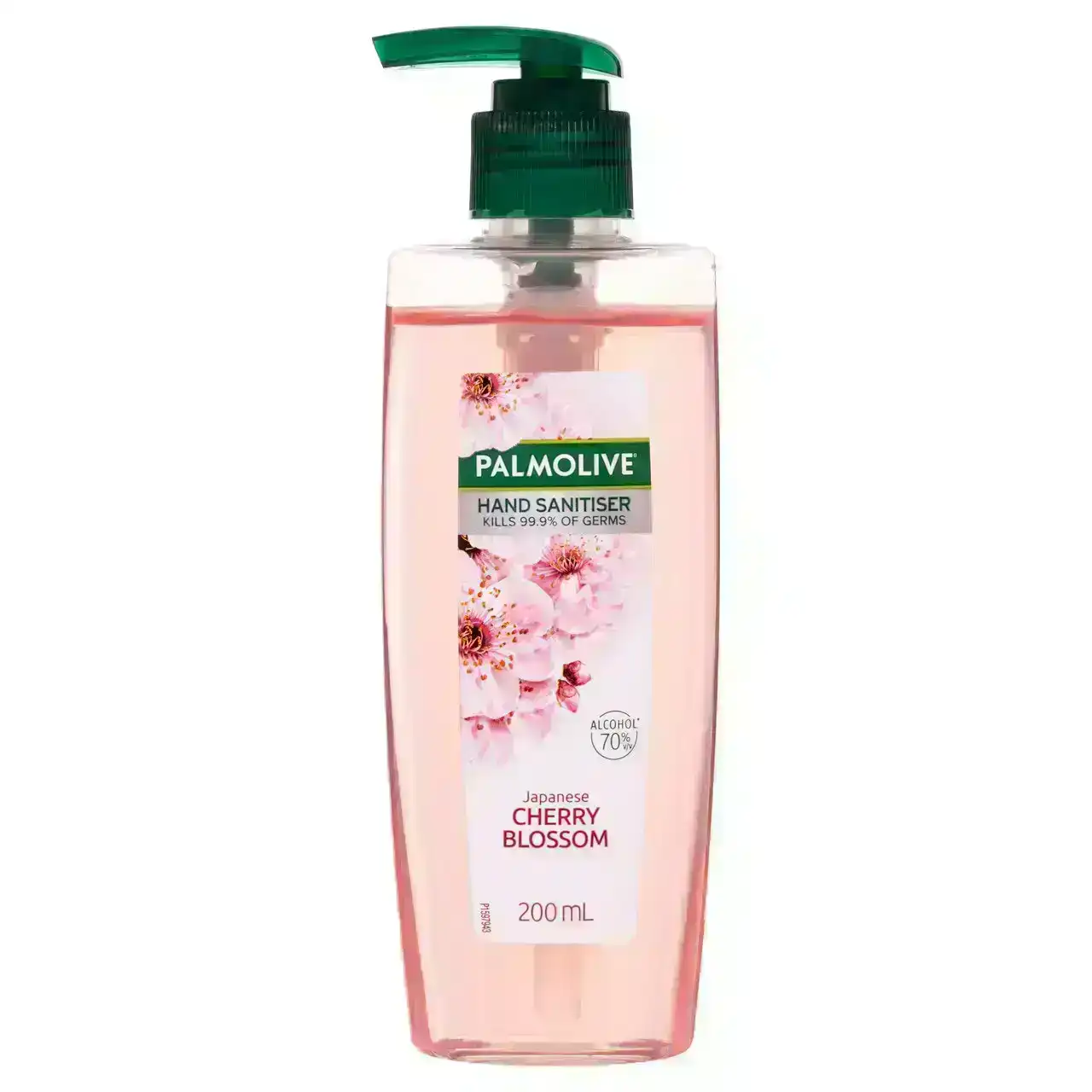 Palmolive Instant Antibacterial Hand Sanitiser Japanese Cherry Blossom Pump 200mL, Non-Sticky, Rinse Free, Kills Germs
