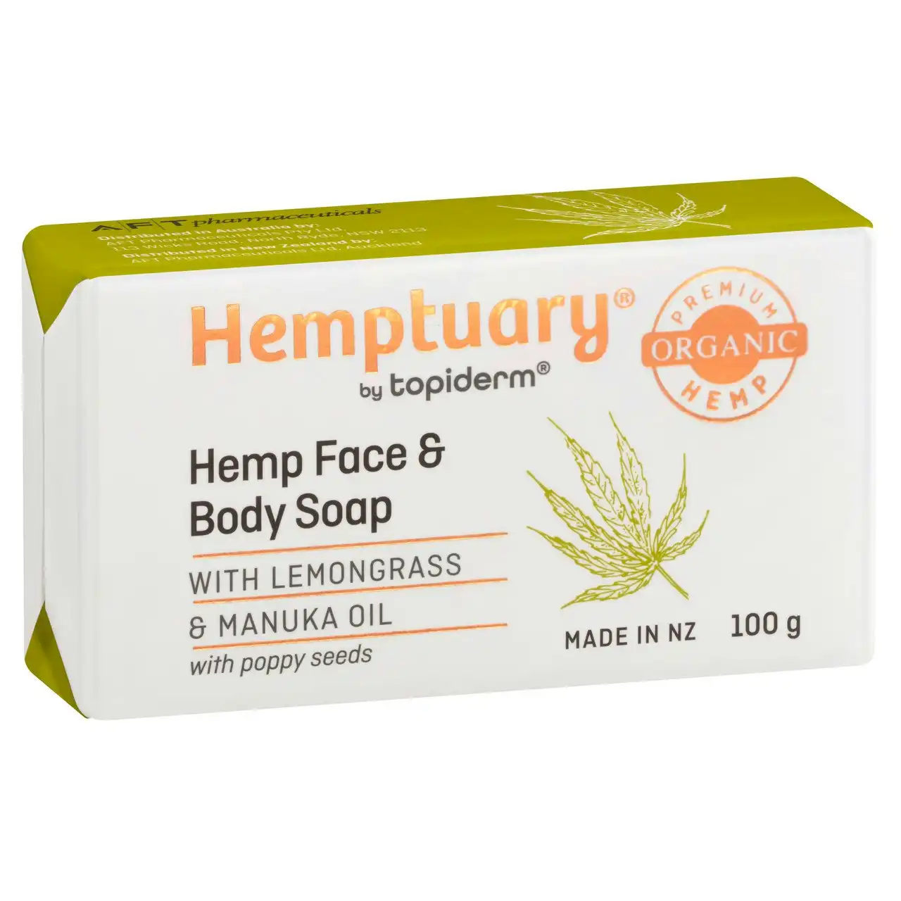 Hemptuary by Topiderm Hemp Face and Body Soap 100g