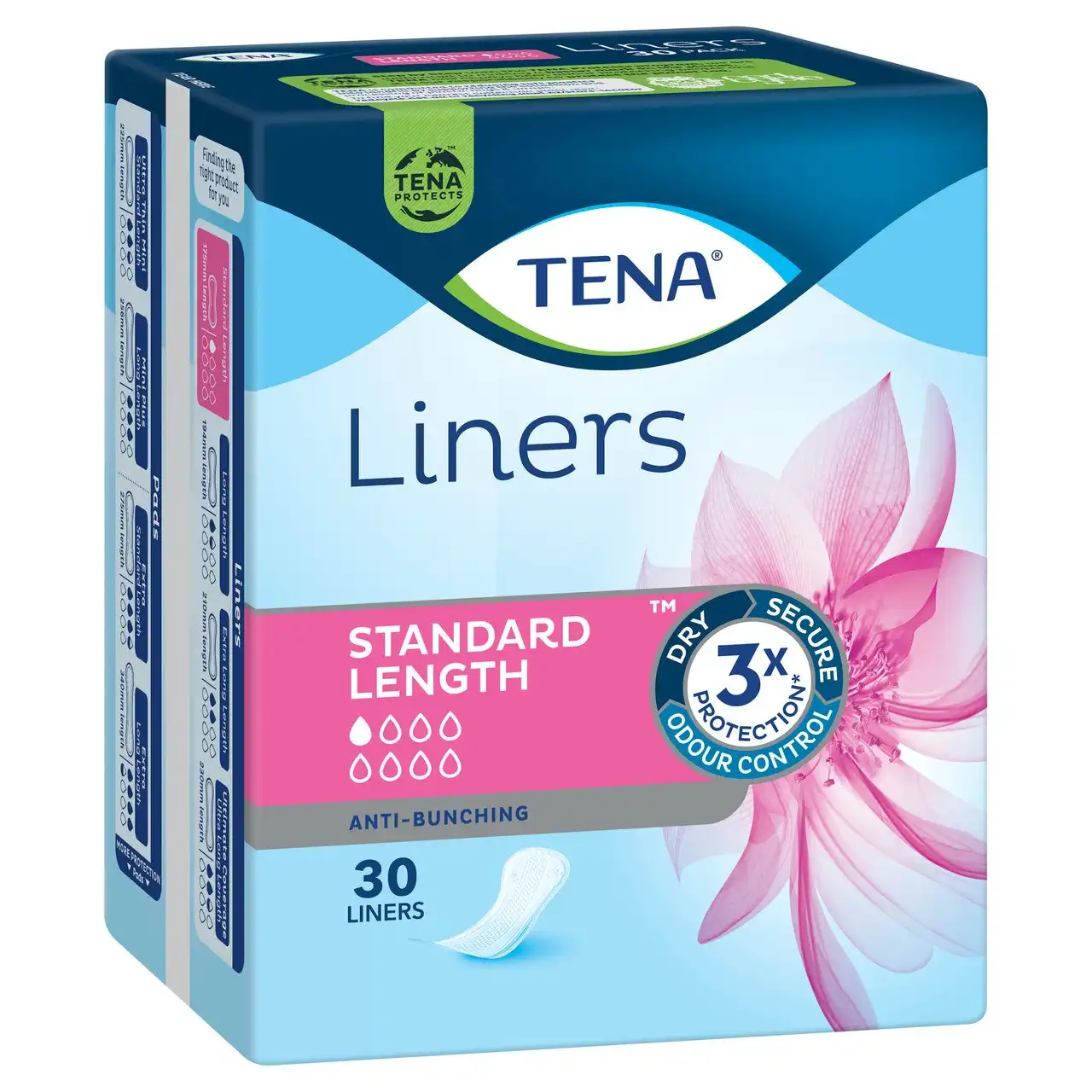 TENA Standard Length Liners 30 Pack