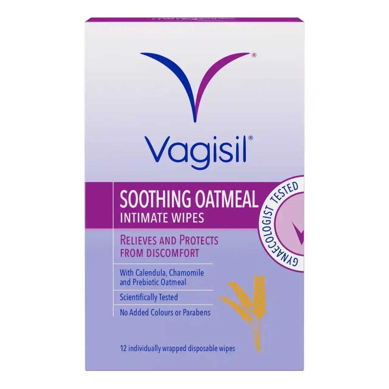 Vagisil Soothing Oatmeal Intimate Wipes 12s