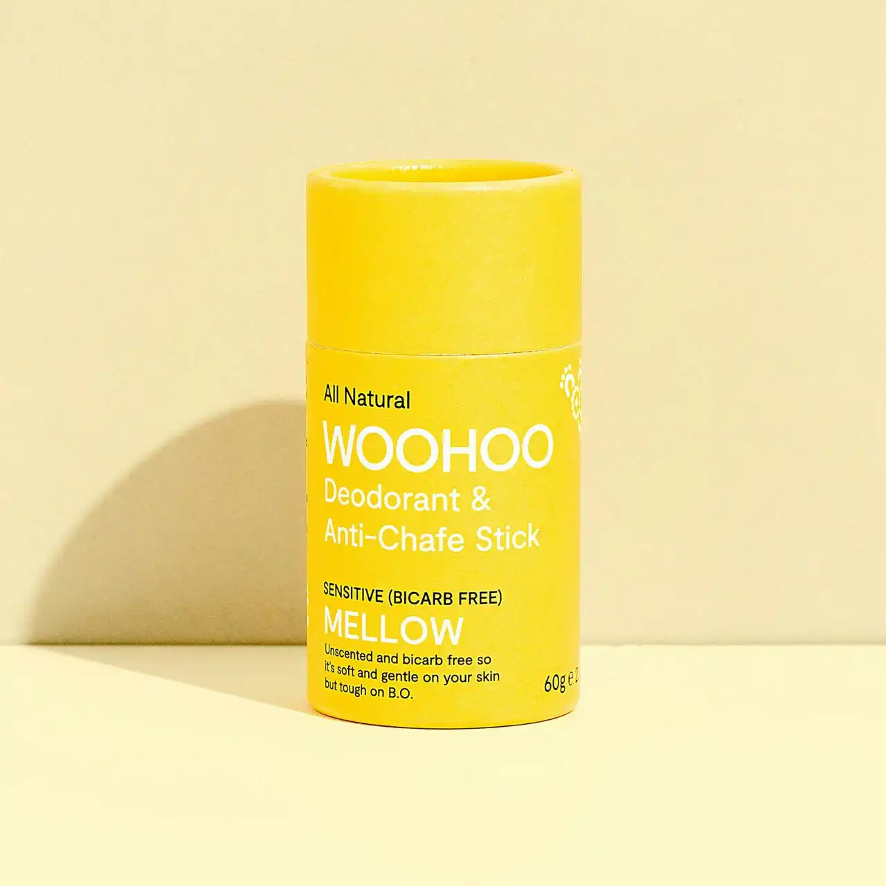 Woohoo Natural Deodorant & Anti-Chafe Stick Mellow 60g