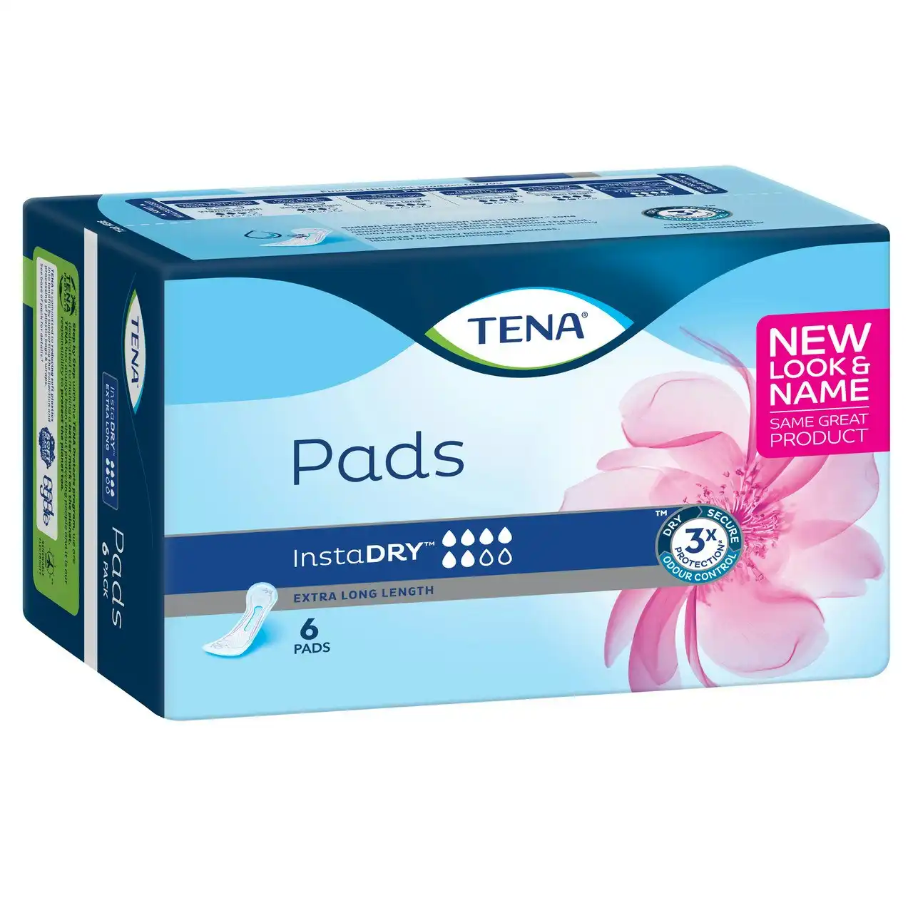 TENA Pads InstaDRY(TM) Extra Long Length 6 Pack