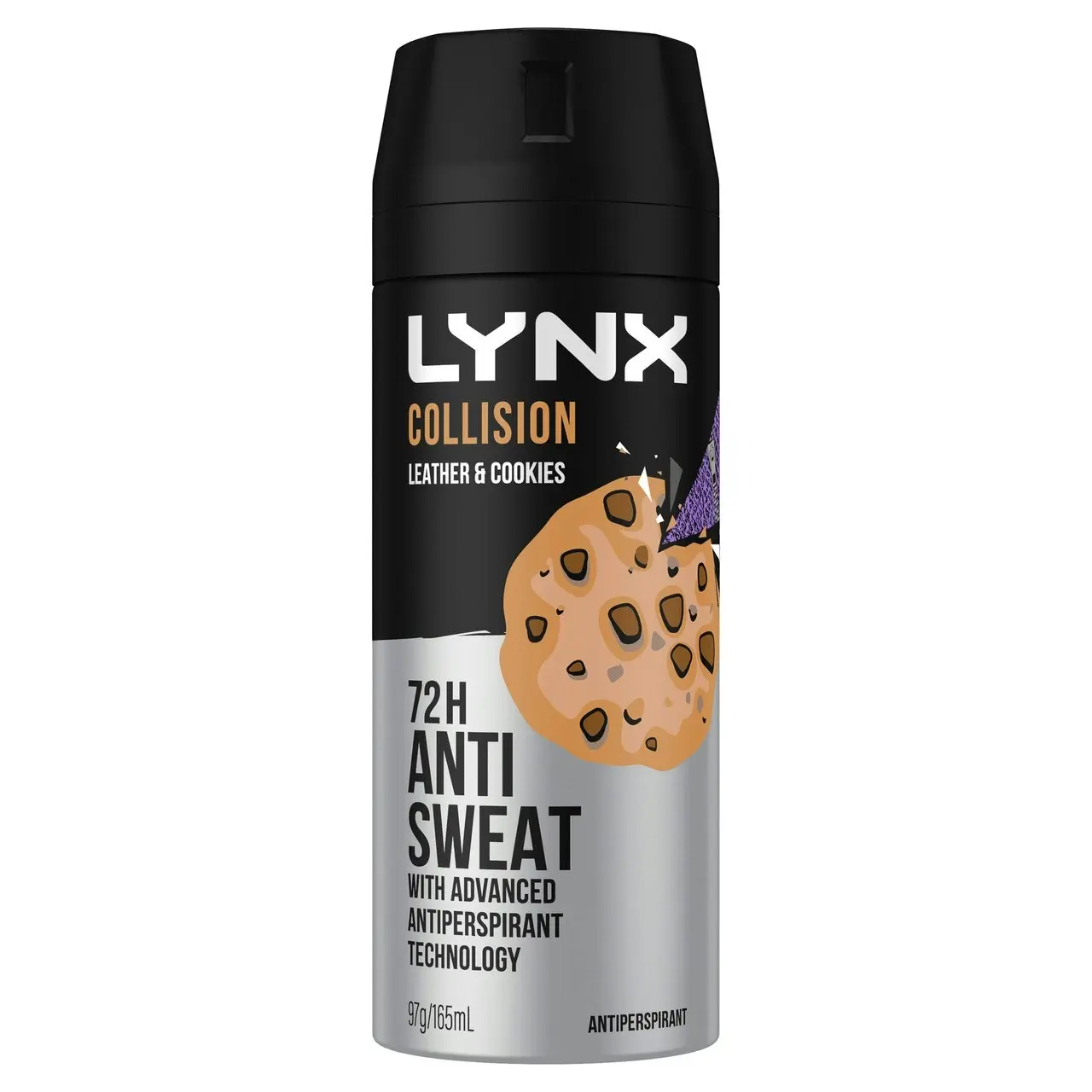 Lynx Antiperspirant Aerosol Collision Leather Cookies 165 ML