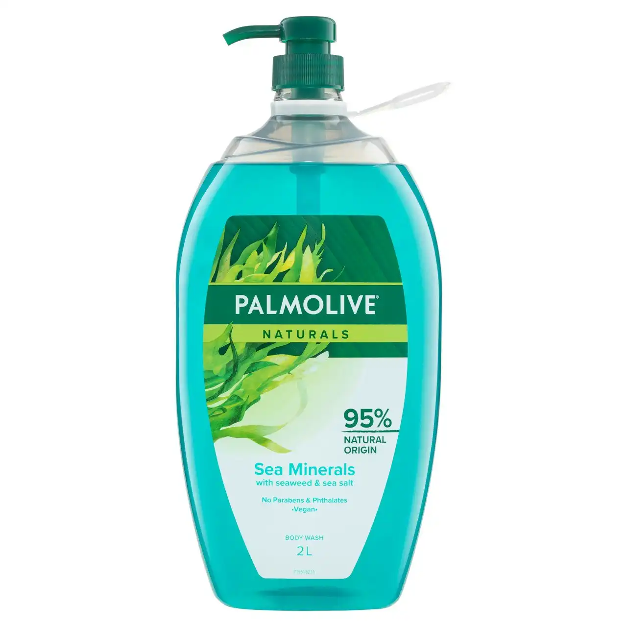 Palmolive Naturals Body Wash, 2L, Sea Minerals with Seaweed and Sea Salt, No Parabens