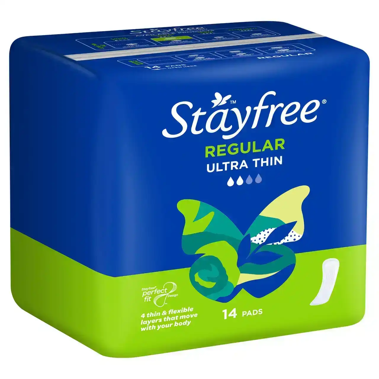 Stayfree Ultra Thin Regular Pads 14 Pack