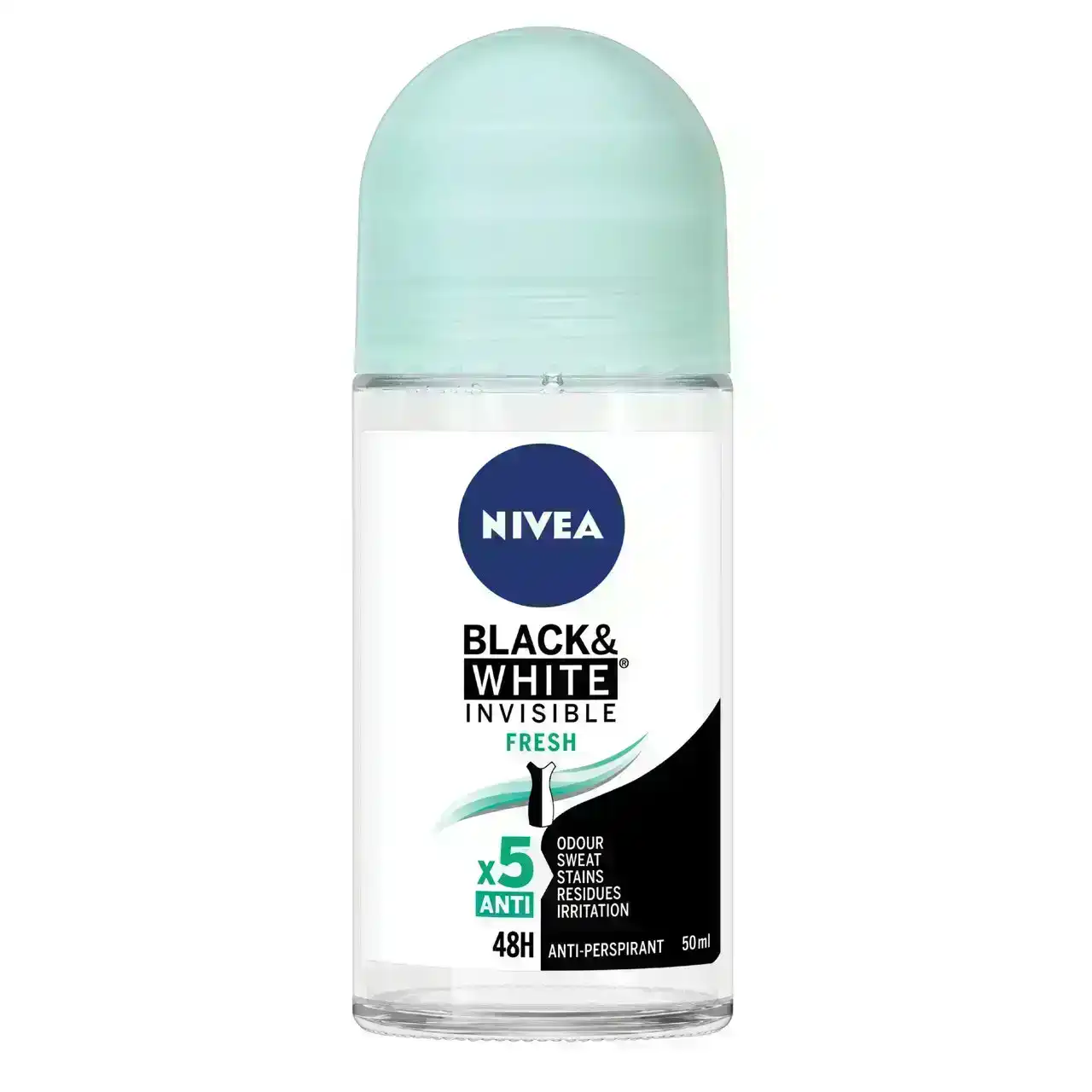 Nivea Black &amp; White Invisible Fresh Anti-perspirant Roll-on Deodorant 50ml