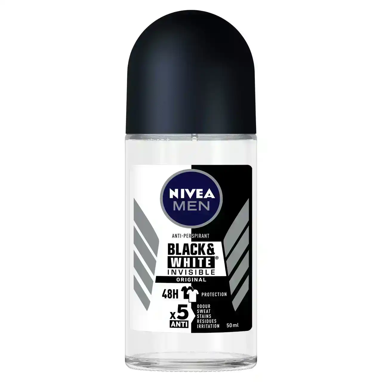Nivea MEN Black &amp; White Invisible Original Anti-perspirant Roll-On Deodorant 50ml