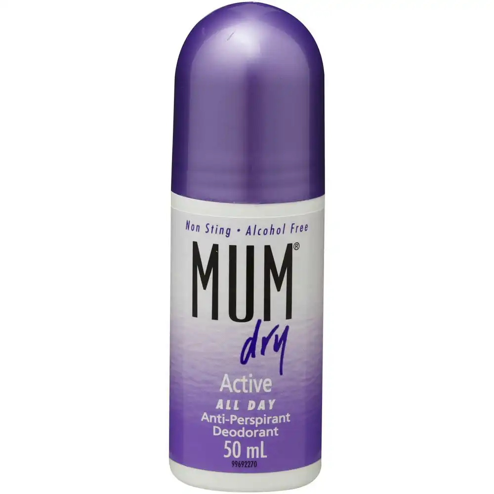 Mum Dry Active Anti Perspirant Roll On 50ml
