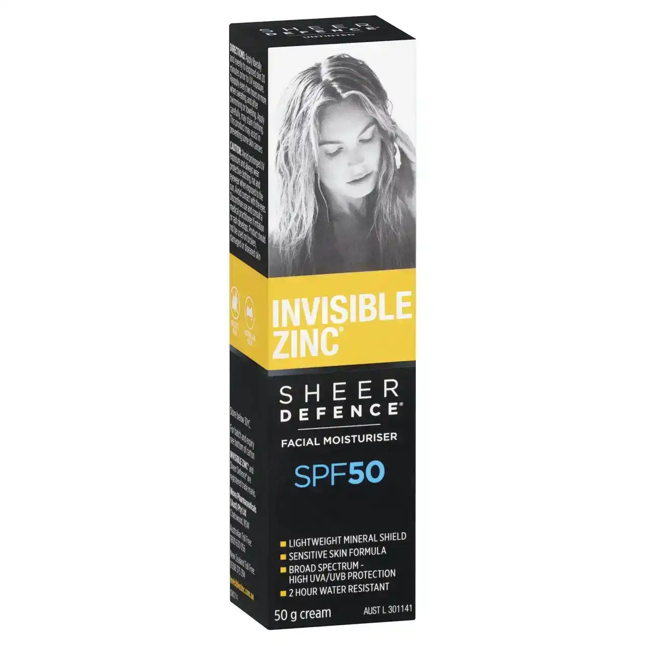 Invisible Zinc Sheer Defence SPF 50 Facial Moisturiser 50g