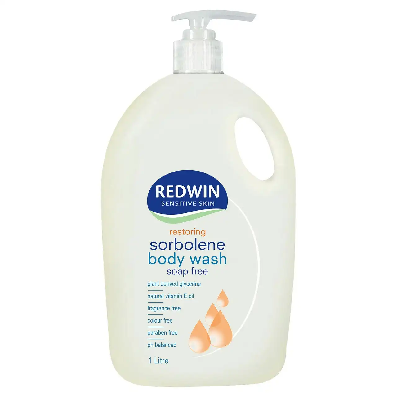 Redwin Sorbolene Body Wash with Vitamin E 1L