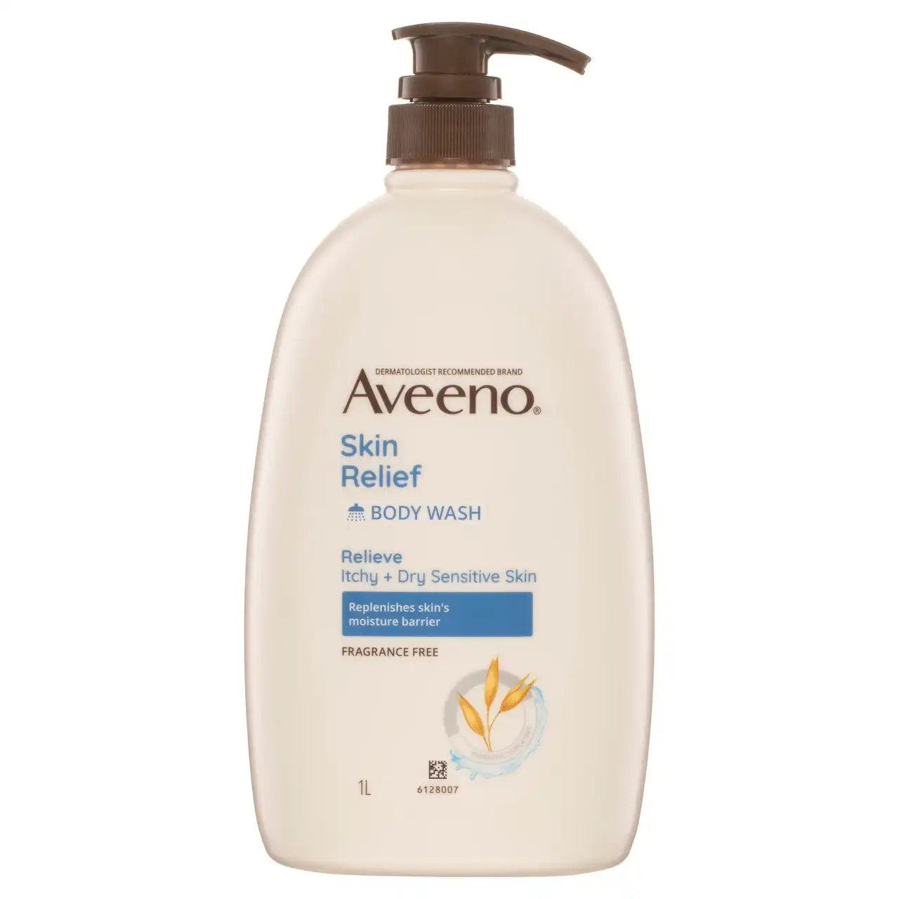 Aveeno Skin Relief Gentle Fragrance Free Body Wash Relieve Extra Dry Itchy Sensitive Skin PH-Balanced Cleanser 1L