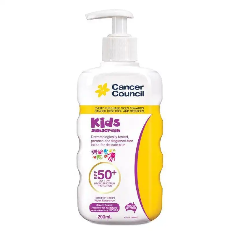 Cancer Council Kids Sunscreen SPF50+ 200ml