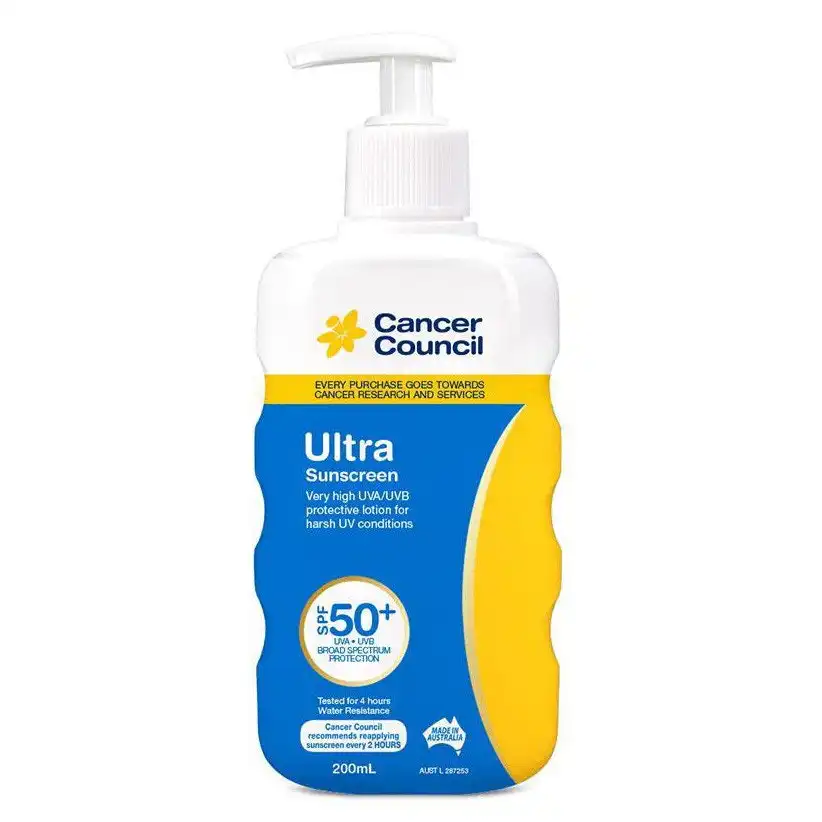 Cancer Council Ultra Sunscreen SPF50+ 200ml