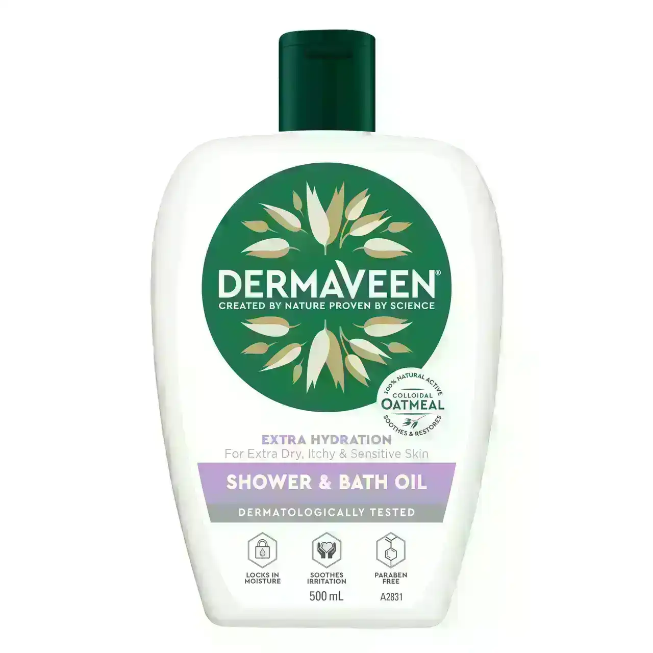 DermaVeen Extra Hydration Shower &amp; Bath Oil 500mL