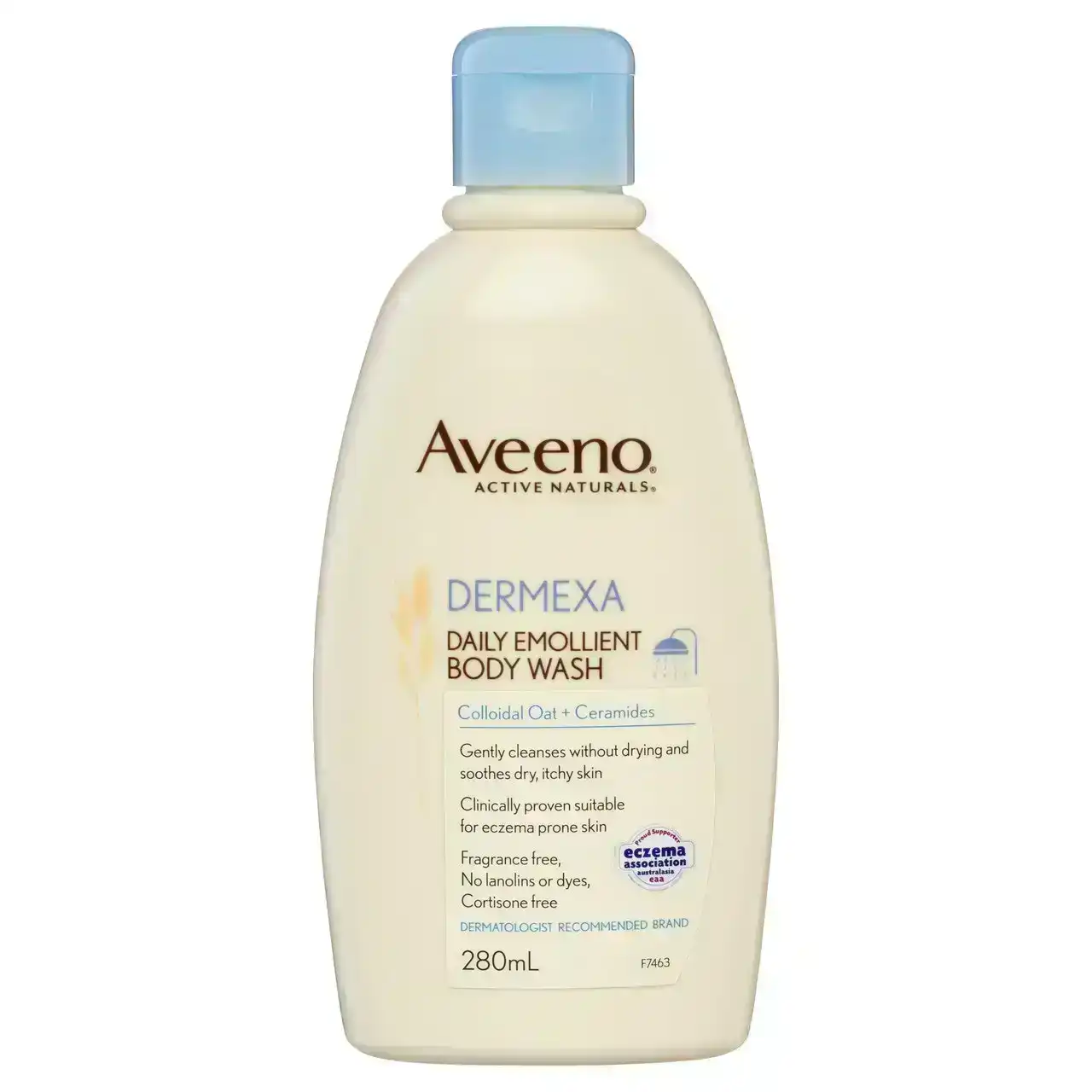Aveeno Dermexa Daily Emollient Fragrance Free Body Wash Soothe &amp; Moisturise Extra Dry Itchy Sensitive Eczema Prone Skin 280mL