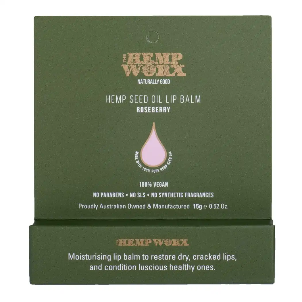 Hemp Worx Roseberry Hemp Seed Oil Lip Balm