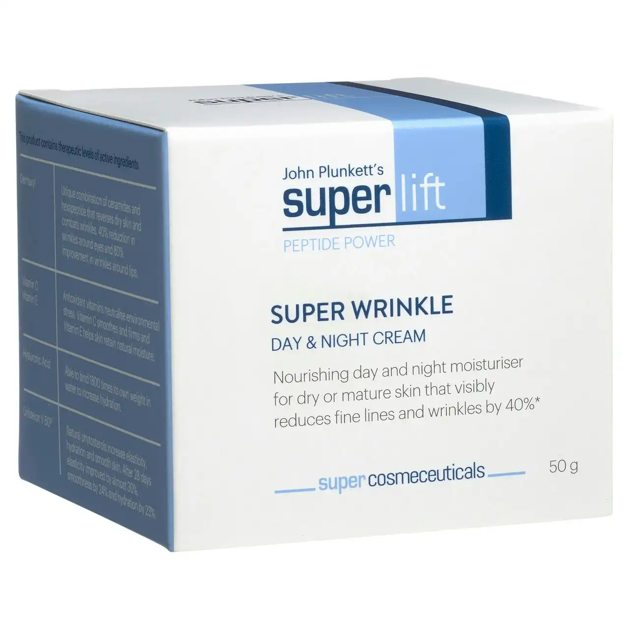 John Plunkett's SuperLift Super Wrinkle Day & Night Cream 50g